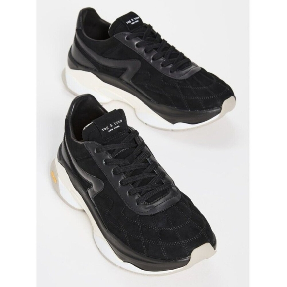 RAG & BONE Ortholite Legacy Runner Sneaker EU 37.5 US 7.5 Black - Picture 15 of 15